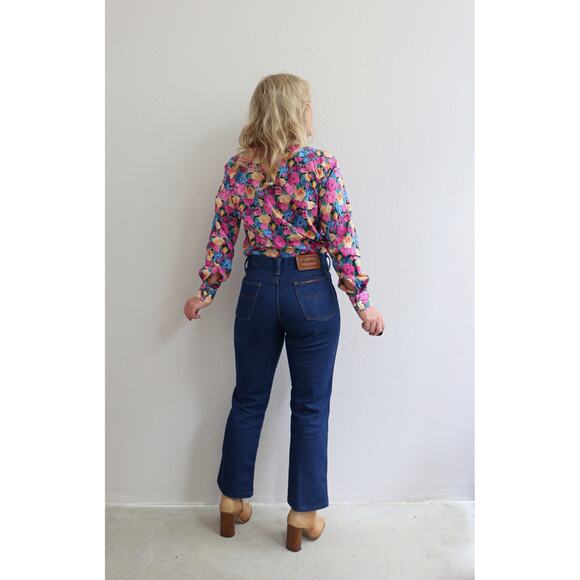 2000's Vintage Maus & Hoffman Floral Blouse Women's XS SM MD Liberty Art Fabrics - Picture 9 of 9